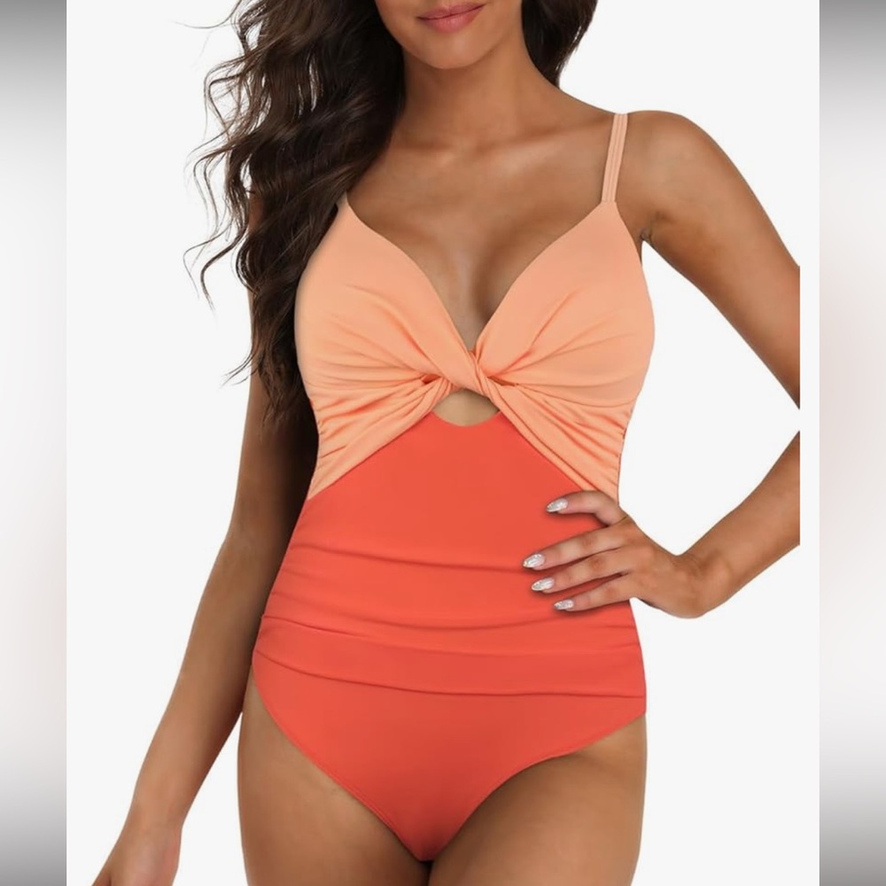 NWT Women's Two-Tone Swimsuit
